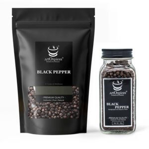 artospices best black pepper pouch and jar