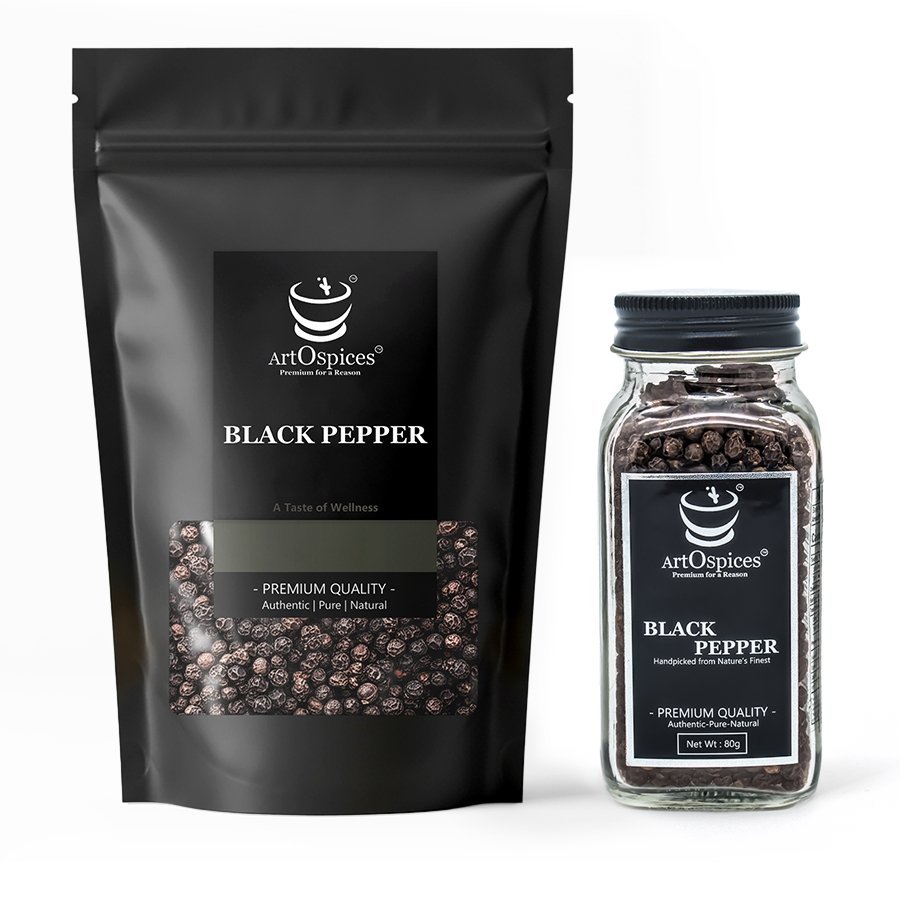 artospices best black pepper pouch and jar